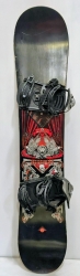 Snowboard BURTON White Collection 136 cm  s viazaním, použitý; 