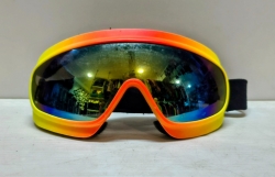 Detské lyžiarske okuliare žltá-oranžová, použité