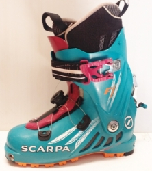 Skialpové lyžiarky Scarpa F1 BOA, veľkosť MP 25/25.5; použité.