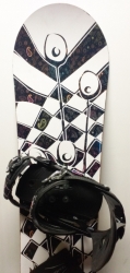 Snowboard Atomic Tika 151 cm  s viazaním, použitý; 