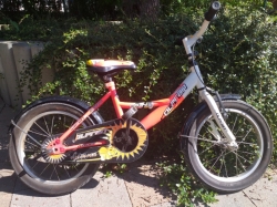 Detský bicykel Olpran, 16"; použitý.