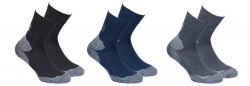 Detské trekingové ponožky High Colorado OUTDOOR trojbalenie /šedá,modrá,čierna/