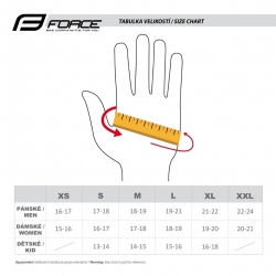 Rukavice Force  DARTS gél, bez zapínania, červeno-sivé