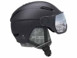 Dámska lyžiarská prilba SALOMON ICON² VISOR Black/Silver Uni.