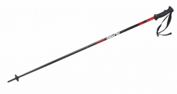 Lyžiarske palice STUF ALPINE PRO čierna/červená